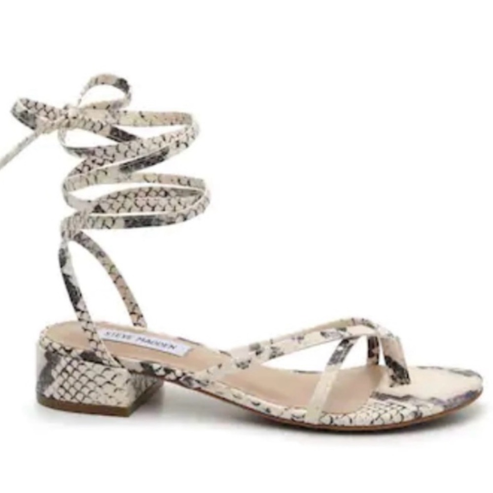 Steve Madden Snake Strappy Sandal, Sz. 9